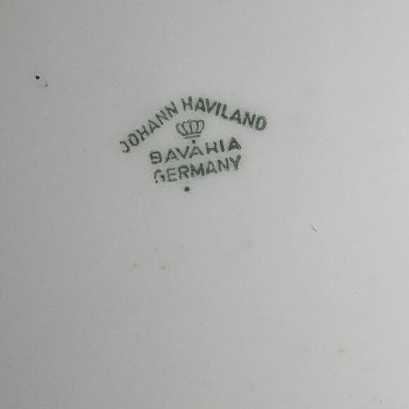 Johann Haviland Blue Garland Dinner Plate Bavaria Germany - Picture 6 of 7